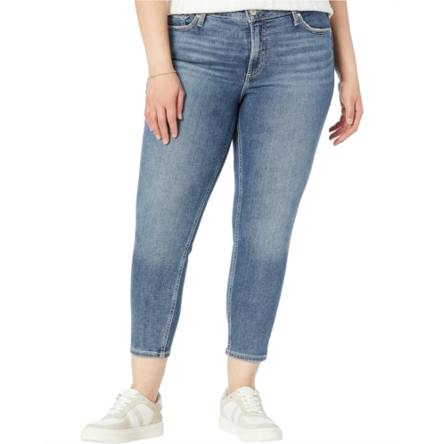 Silver Jeans Co. Plus Size Suki Mid-Rise Skinny Crop Jeans W43975EAE388