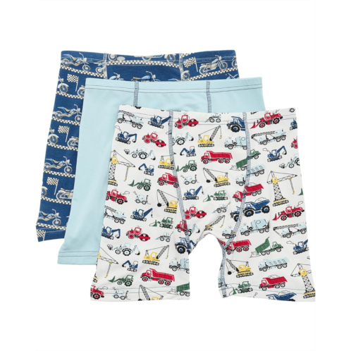 Kickee Pants Kids Print Boxer Brief Set of 3 (Big Kid)
