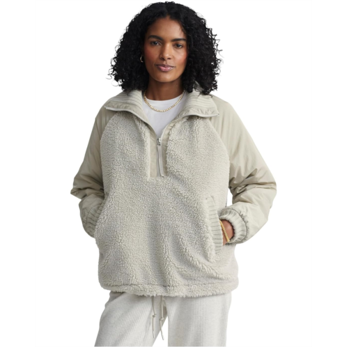 Womens Varley Denee Half Zip Sherpa Jacket