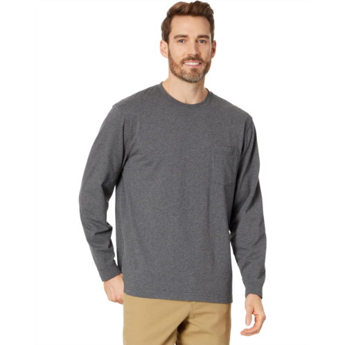 L.L.Bean Mens LLBean Carefree Unshrinkable Tee with Pocket Long Sleeve