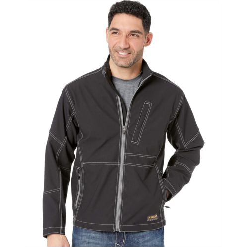 Mens Ariat Rebar Stretch Canvas SoftShell Jacket