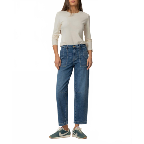 KUT FROM THE KLOTH ashton high rise relaxed leg pant in medium wash