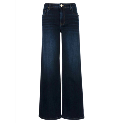 KUT FROM THE KLOTH womens high rise wide leg clean hem jean in attributable