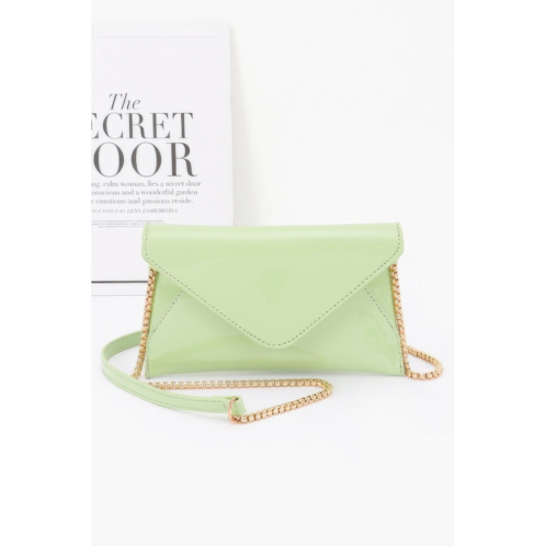 FASHNZFAB enamel envelope clutch