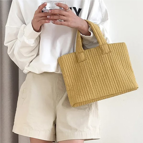 FASHNZFAB quilted padded tote bag