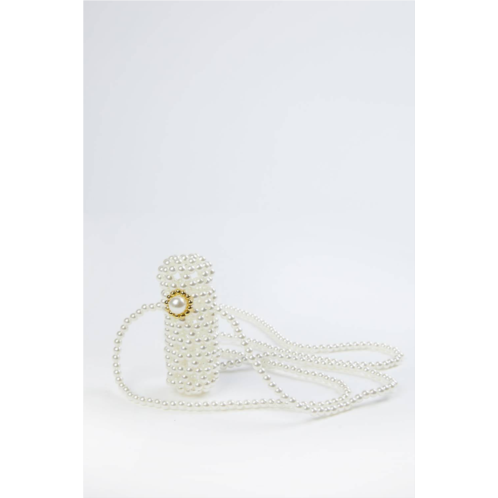 SISTER JANE cherry lipstick purse in ivory