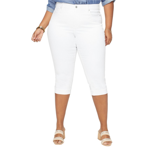 NYDJ plus marilyn optic white crop jean