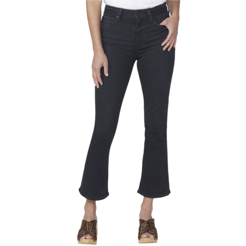 PAIGE colette black caviar crop flare jean