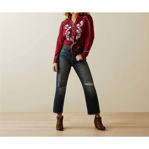 ARIAT tomboy straight jeans in bora bora