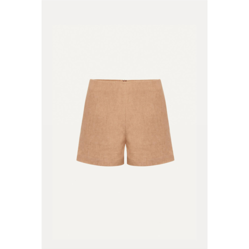 Le Kasha womens ezbet linen shorts in sand