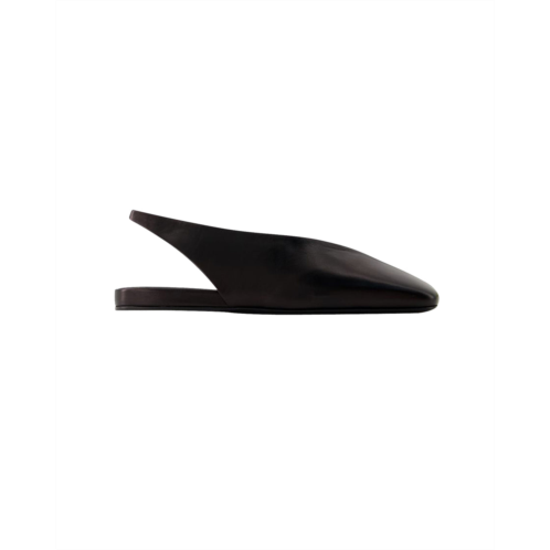 Jil Sander ballet sandals - - leather - black