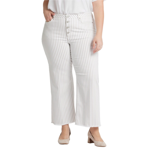 NYDJ plus teresa beach cruise stripe ankle crop jean