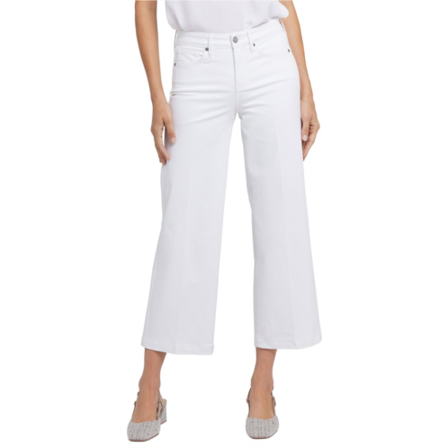 NYDJ petite teresa optic white wide leg jean