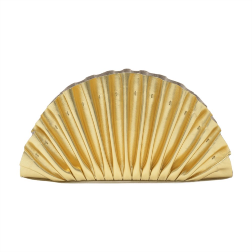CULT GAIA nala mini clutch with pleated detailing