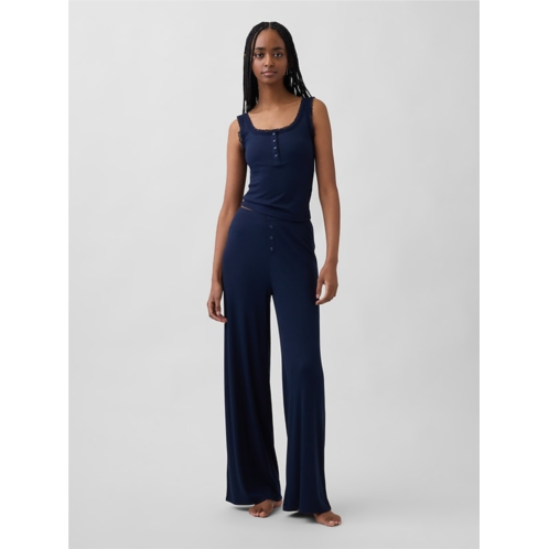 Gap Mini Rib Wide-Leg PJ Pants