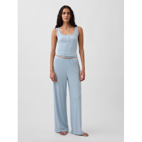 Gap Mini Rib Wide-Leg PJ Pants