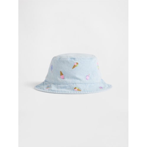 Gap Baby & Toddler Embroidered Denim Bucket Hat