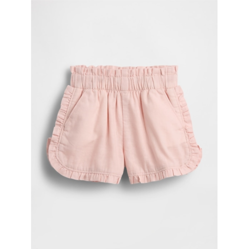 Gap Baby & Toddler Linen-Cotton Ruffle Dolphin Shorts