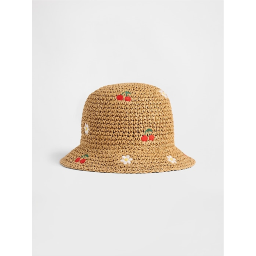Gap Baby & Toddler Embroidered Crochet Straw Hat