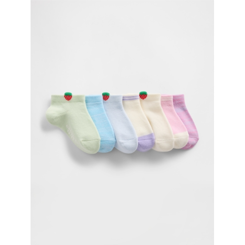 Gap Baby & Toddler Strawberry No Show Socks (7-Pack)