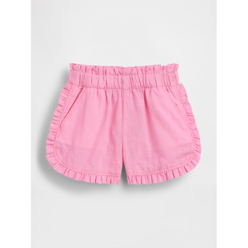 Gap Baby & Toddler Linen-Cotton Ruffle Dolphin Shorts