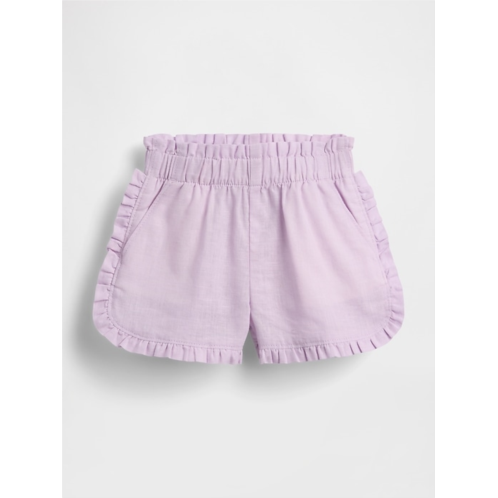 Gap Baby & Toddler Linen-Cotton Ruffle Dolphin Shorts