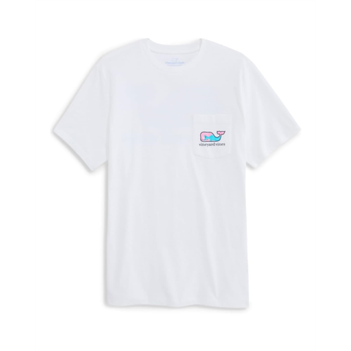 Mens Vineyard Vines Rippled Fish Whale Fill Short Sleeve Tee