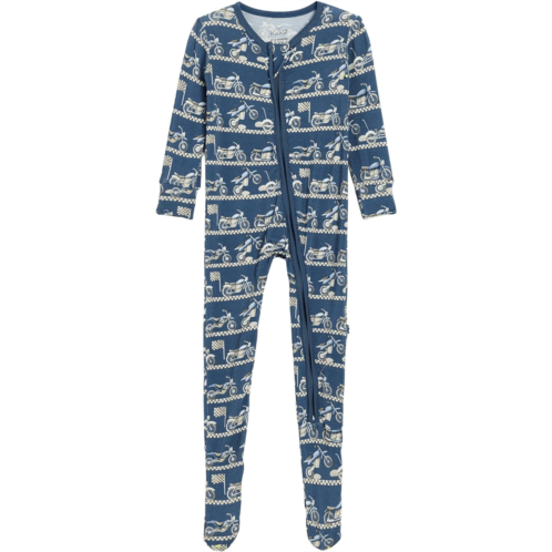 Kickee Pants Kids Print Footie with 2 Way Zipper (Infant)