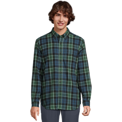 L.L.Bean Mens LLBean Scotch Plaid Flannel Traditional Fit Shirt