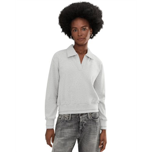 Womens AG Jeans Carol Johnny Collar Sweatshirt
