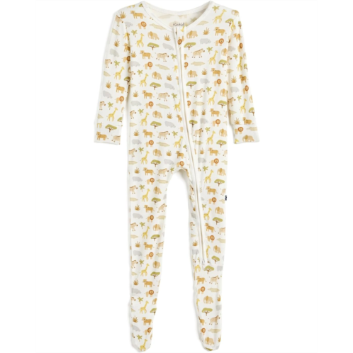Kickee Pants Kids Print Footie with 2 Way Zipper (Infant)