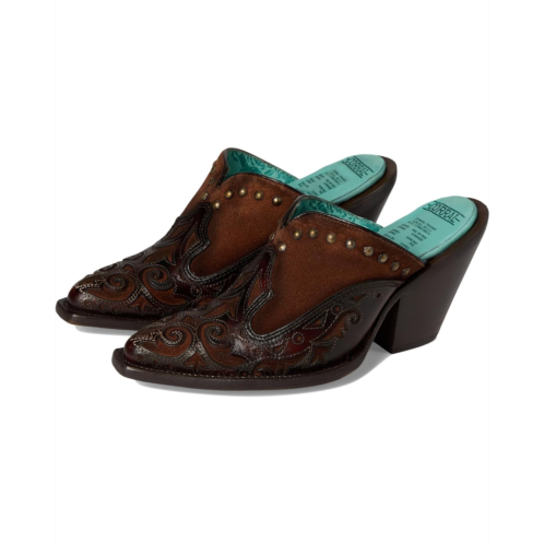 Womens Corral Boots Lady Inlay & Embroidery & Studs Mule