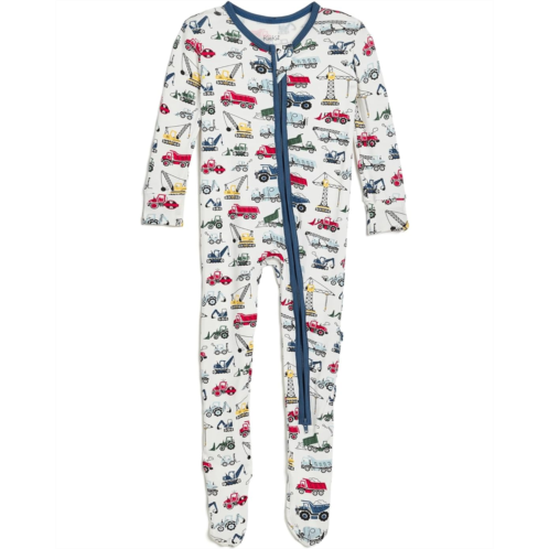 Kickee Pants Kids Print Footie with 2 Way Zipper (Infant)