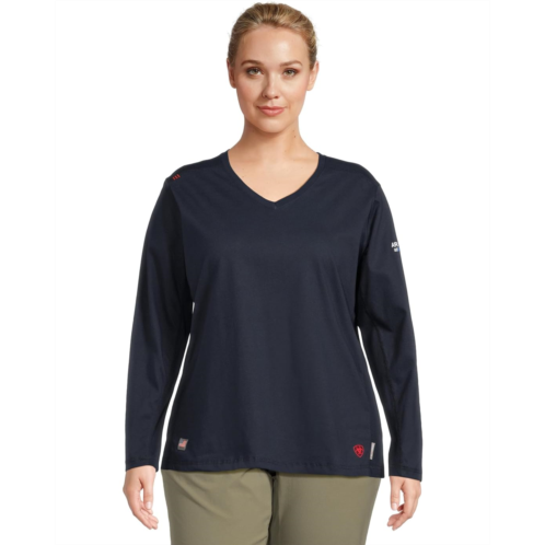 Womens Ariat Plus Size FR AC Crew Top
