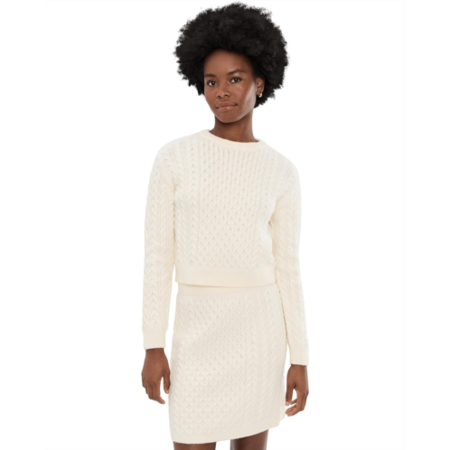 Womens CeCe Cable Knit Pullover Sweater