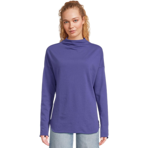 Womens Michael Stars Laurel Mock Neck Top
