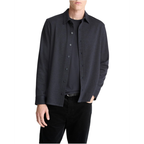 Vince Herringbone Long Sleeve Button Front Shirt
