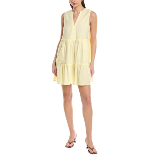 Michael Stars sandra linen-blend mini dress