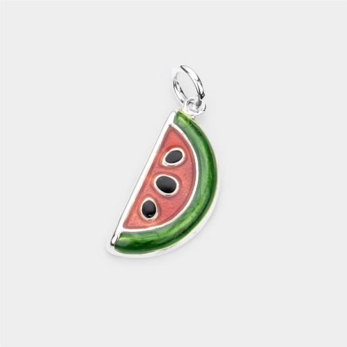 FASHNZFAB enamel metal watermelon pendant - multi