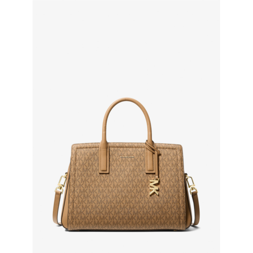 Michael Kors laila medium signature logo satchel