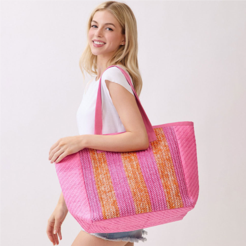 FASHNZFAB nautical stripe tote bag