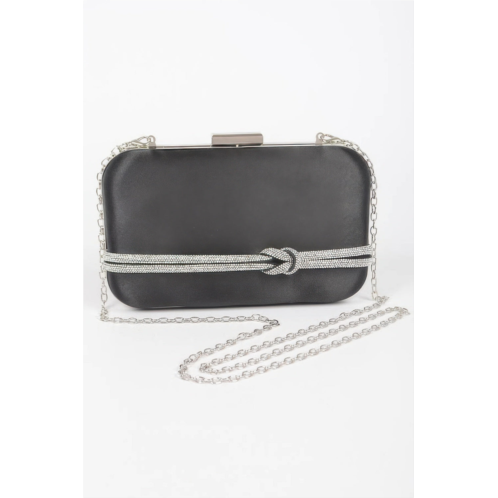 FASHNZFAB satin frame party clutch