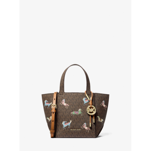 Michael Kors jordi small signature logo convertible tote bag