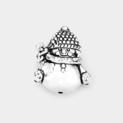 FASHNZFAB metal snowman pendant - silver