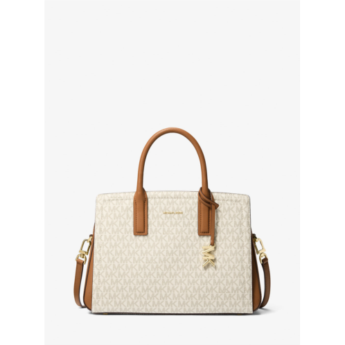 Michael Kors laila medium signature logo satchel