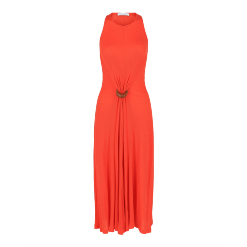 FERRAGAMO sleeveless ribbed maxi dress