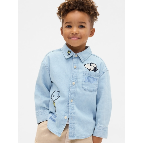Gap Baby & Toddler Peanuts Denim Big Shirt
