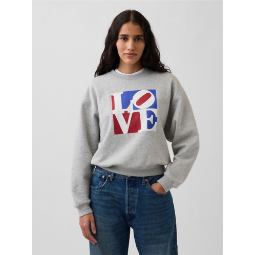 Gap Robert Indiana VintageSoft LOVE Sweatshirt