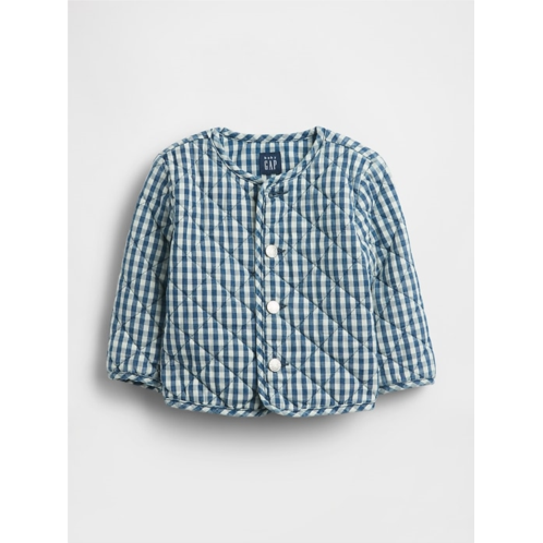 Gap Baby Quilted Gingham Jacket