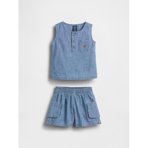 Gap Baby Pocket Denim Outfit Set